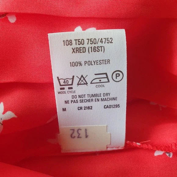 Size 12 Vintage Floral Pleated Elastic Waist Midi Skirt - Picture 5 of 5